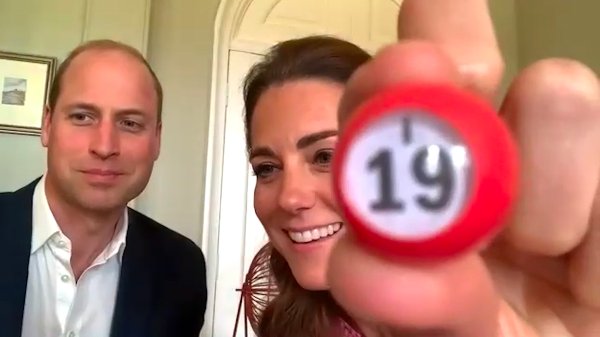 William and Kate plaing bingo