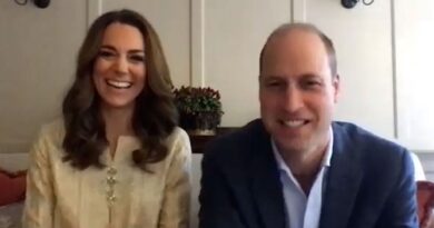 Prince William and Kate Middleton video call