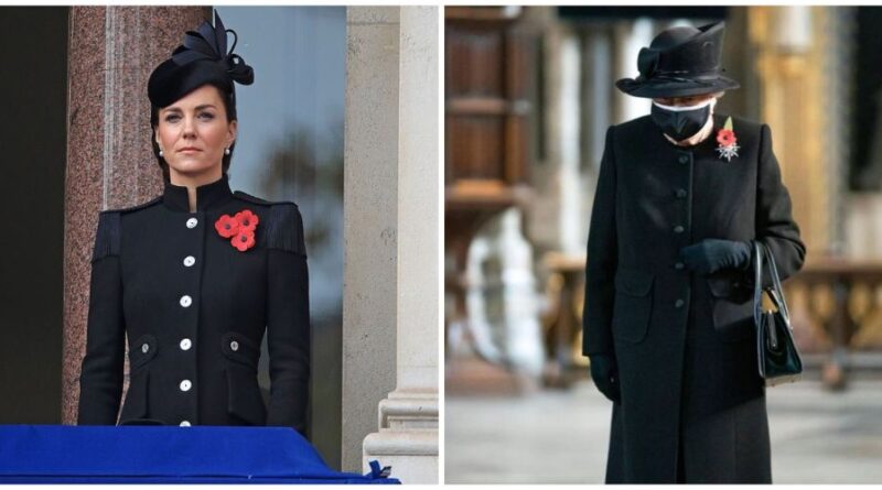Why The Queen Didn't Stand With Kate And Camilla On Remembrance Sunday