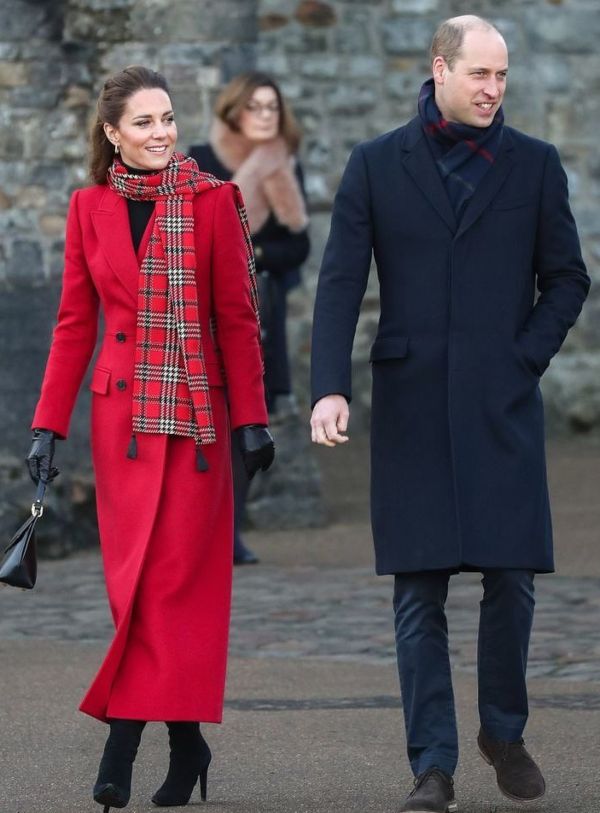 Prnce William and Kate Middleton on Christmas Royal Train Tour