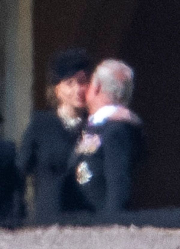Kate Seen Comforting Prince Charles With Kiss On The Cheek 