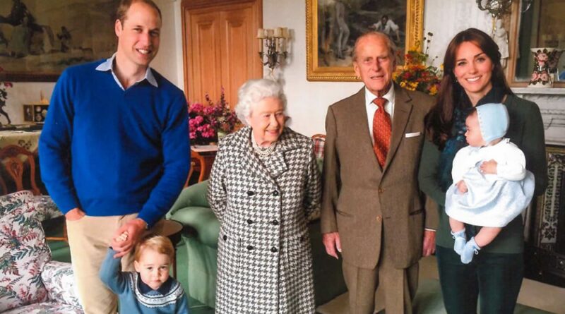 Prince William Kate The Queen Prince Philip George and Charlotte