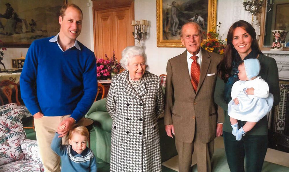 Prince William Kate The Queen Prince Philip George and Charlotte
