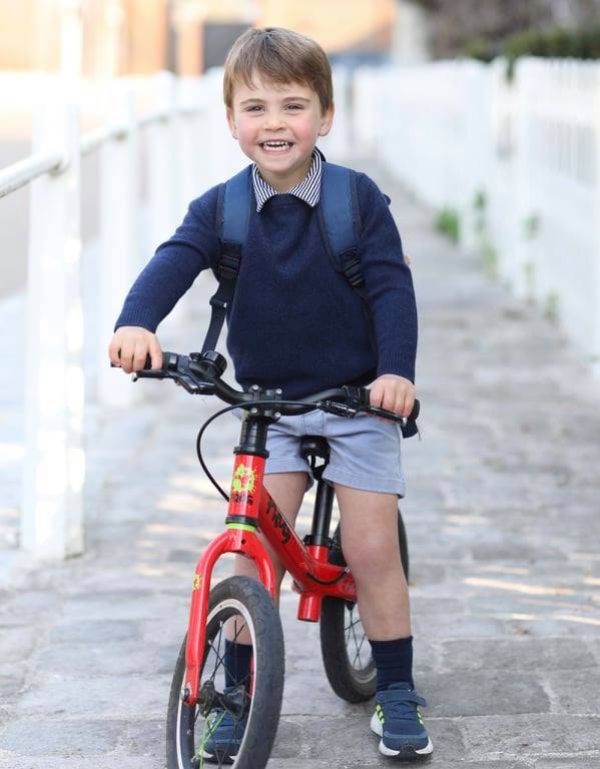 Prince Louis Bikes To School In New Photo Released For Third Birthday