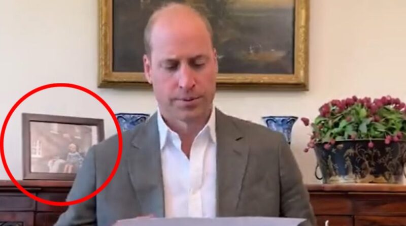 Prince William Reveals Cute Photo Of Prince Philip And George In His Office