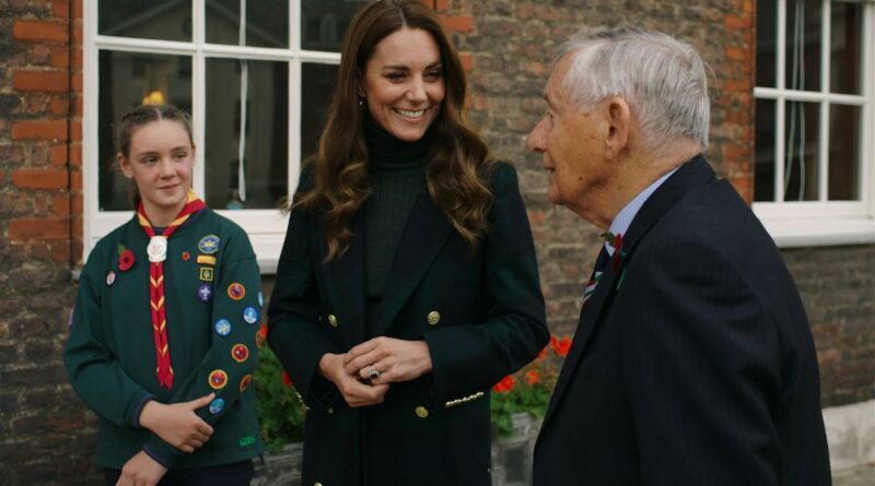 Duchess Kate Wows Public In Military-Style Coat In New Video