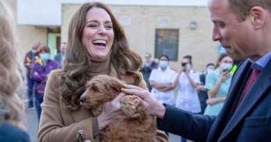 Duchess Kate Reveals One Family Member Might Get Upset As She Snuggles Puppy