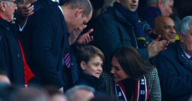 Prince George Joins William And Kate For England VS Wales Rugby Match