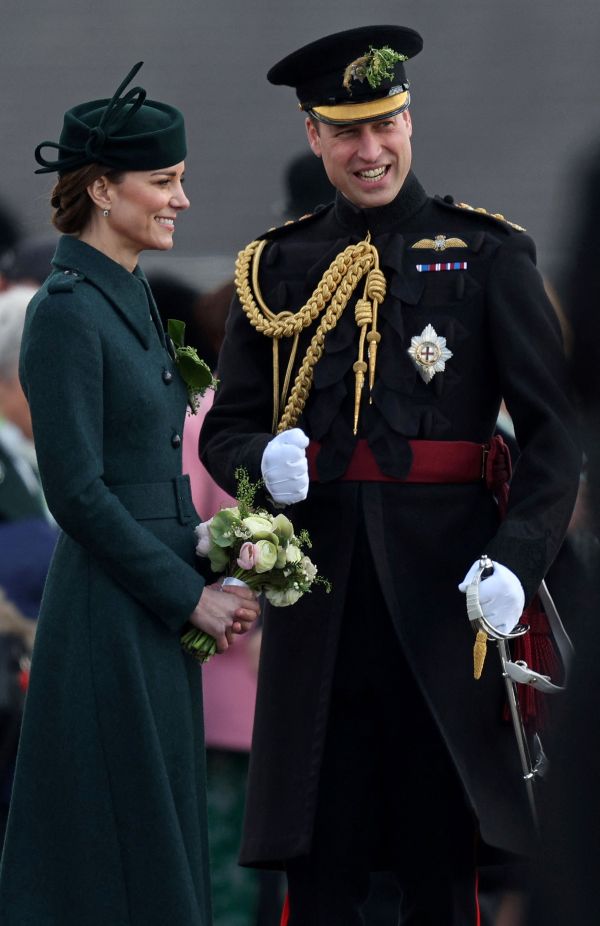 The Duke and Duchess of Cambridge joined the Irish Guards for ST. PATRICK'S DAY