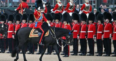 Duke Of Cambridge Takes The Salute At The Colonel's Review