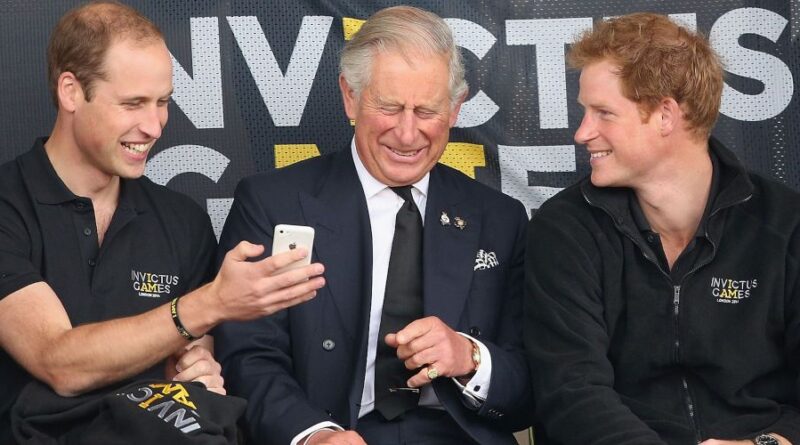 Prince William, Prince Charles and Prince Harry