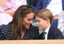 The Duchess of Cambridge being an Prince George at Wimbledon