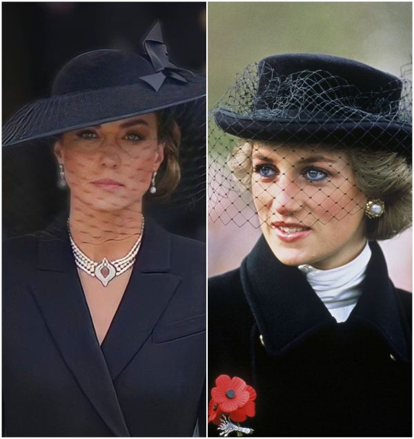 Princess of Wales her mother-in-law, Princess Diana and occasionally pays tribute through dress