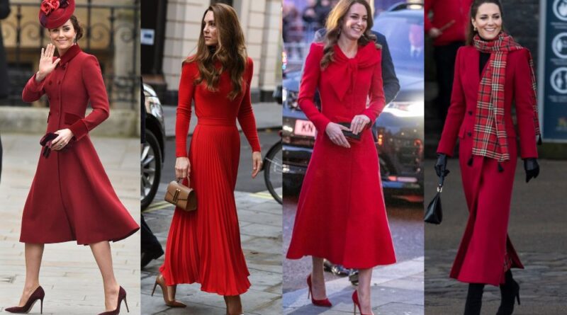 Why Does Princess Kate Wear Often Red_