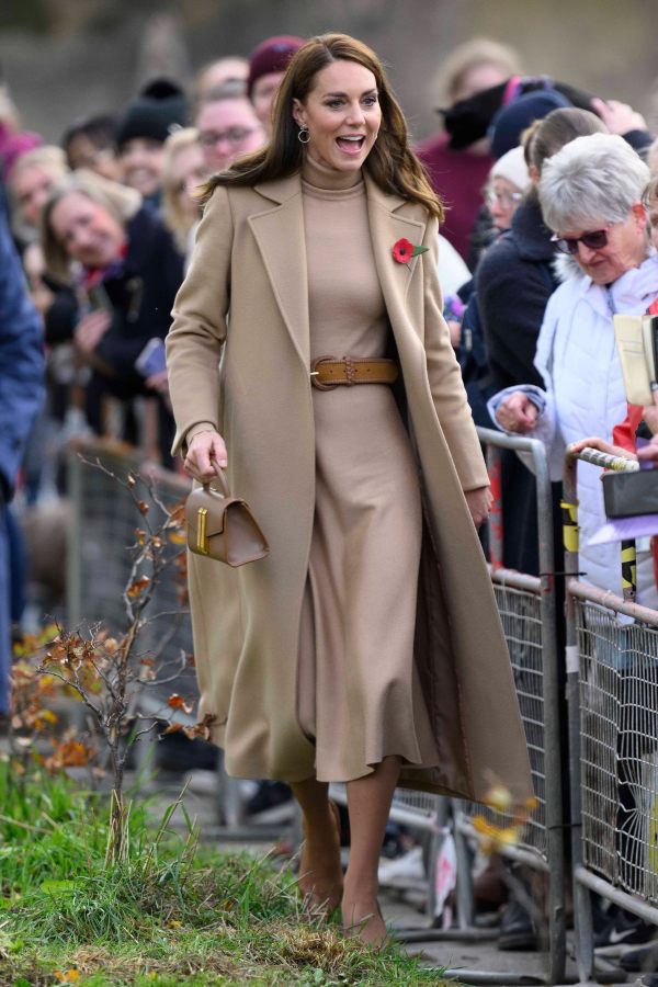 The Princess of Wales meets members of the public after a visit to The Street,