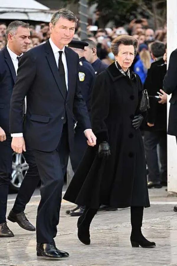 princess anne king constantine funeral