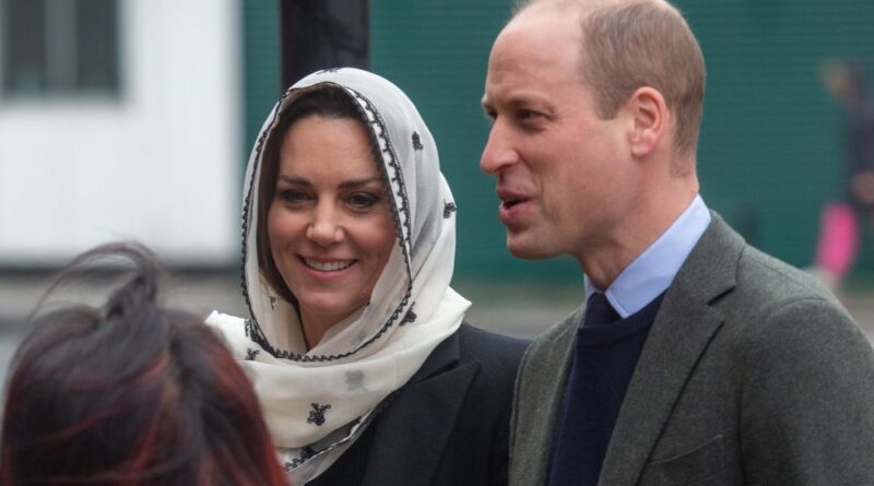 Princess Kate Covers Head As She And William Step Out For Earthquake Relief