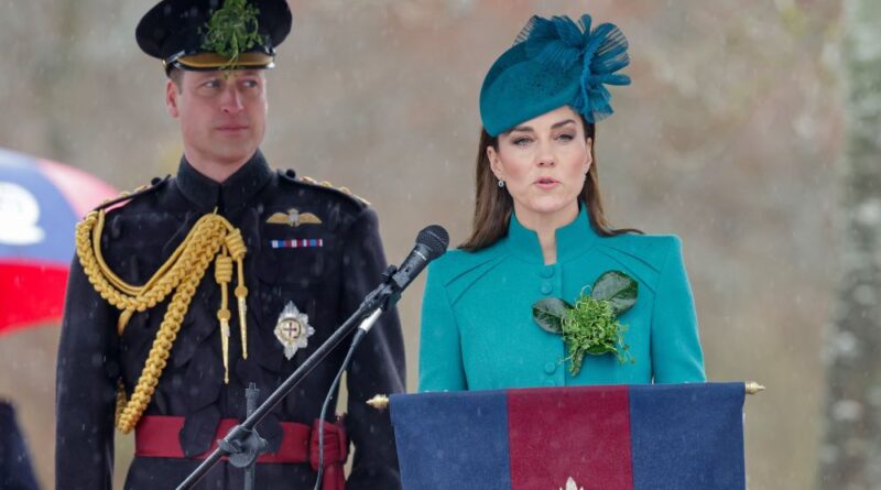The Princess of Wales has paid tribute to her "incredibly sad" husband Prince William as they marked St Patrick's Day