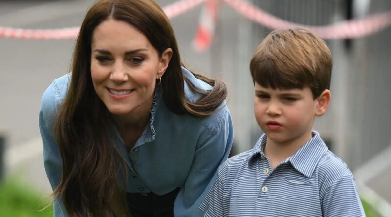 HRH The Princess of Wales with HRH Prince Louis of Wales