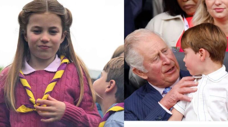 Princess Charlotte Jokes Prince Louis Looks Like Grandpa In Unseen Video