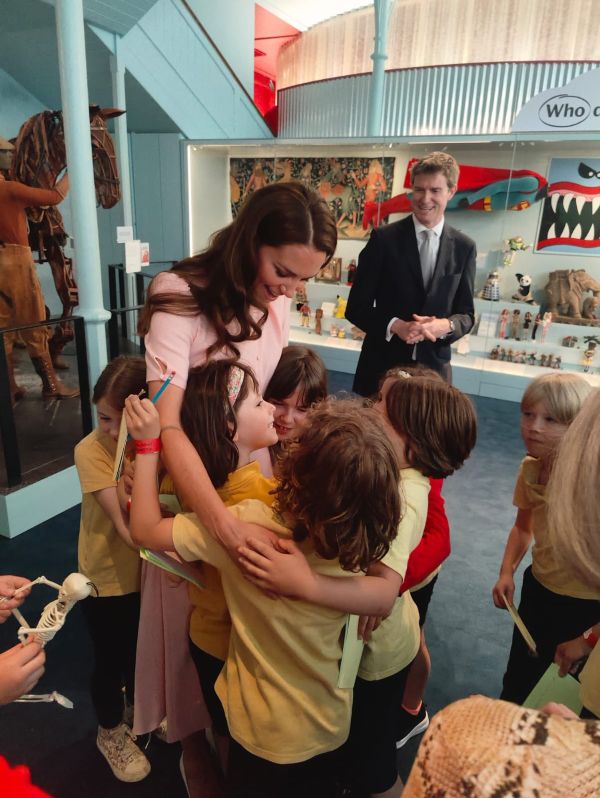 Children from Globe Primary School joined the Princess of Wales