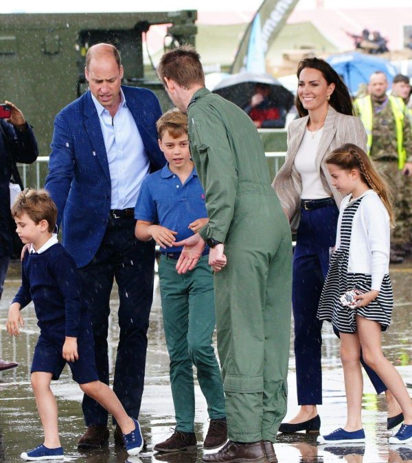 George, Charlotte And Louis Make Surprise Appearance At Royal International Air Tattoo 