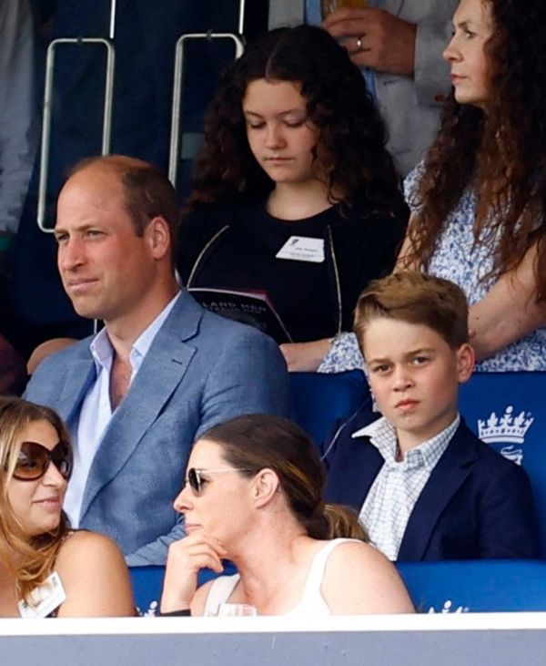 Prince George Tucks Into Pizza As He Joins Dad William For A Day Of Cricket At The Ashes 