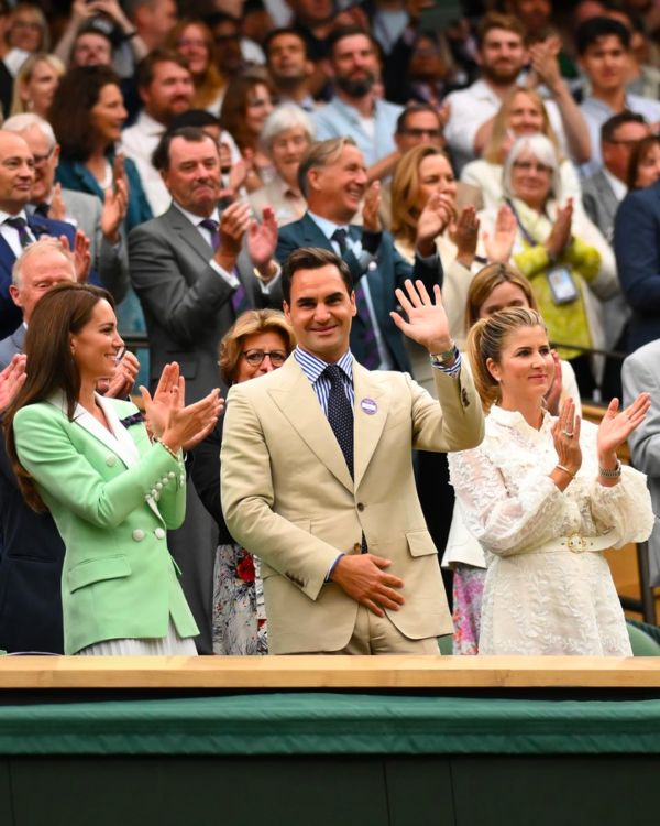The Princess of Wales and Roger Federer