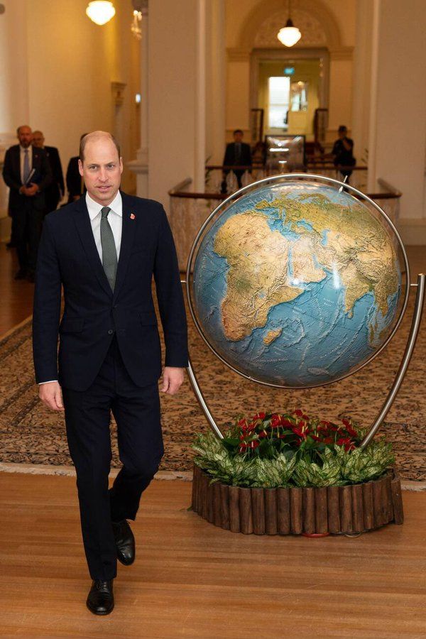 The Prince of Wales at the Istana, the official residence of the President of Singapore