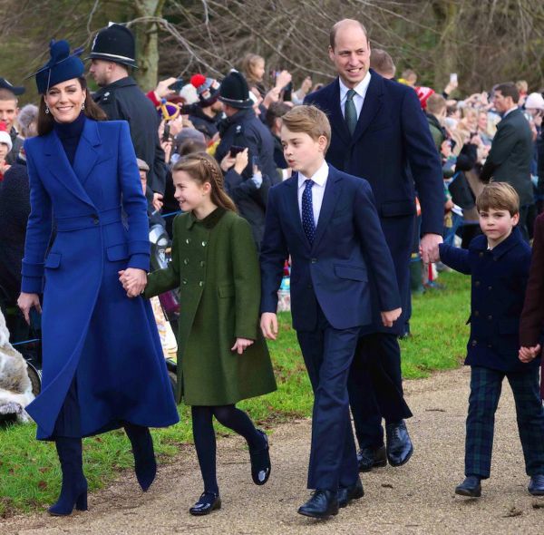 Kate Middleton and Prince William Attend Royal Christmas with Children