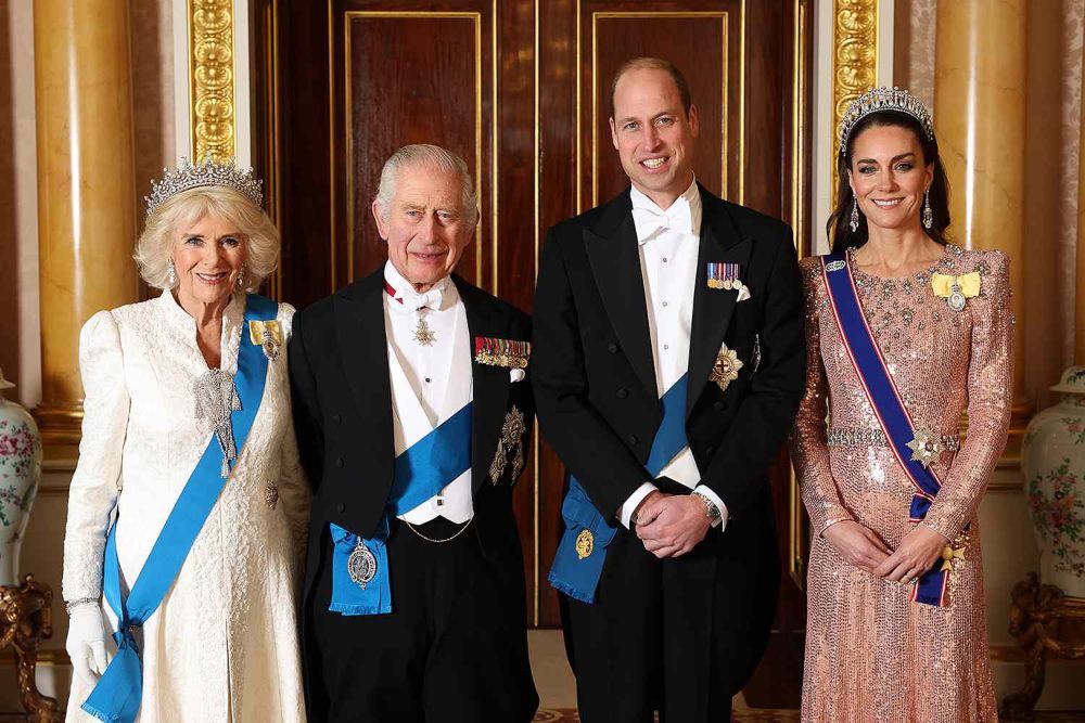 Queen Camilla And Princess Kate Don Tiaras As They Host Christmas Reception At Buckingham Palace