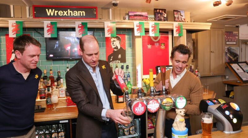 Prince William Joins Rob McElhenney For A Drink At Wrexham Pub On St David’s Day